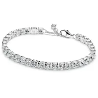 Pandora Tennisarmband Silber Zirkonia 593539C01-18 Größe 18 cm