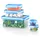 Emsa Frischhaltedosen Set transparent/blau 0,15 l + 0,20 l + 0,55 l + 1,00 l + 3,70 l 5-teilig