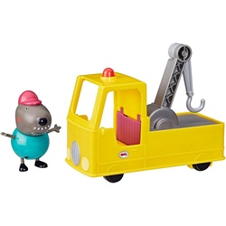 Hasbro Spielzeug-LKW Peppa Pig, Opa Kläffs Abschleppwagen, inklusive Figur bunt