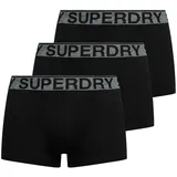 Superdry Trunk Triple Pack Schwarz/Grau XXL 3er Pack
