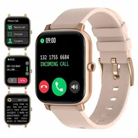 Smartwatch, Fitness Tracker Uhr, Damen Herren Smartwatch (Fitnessuhr mit Telefonfunktion 1,69" HD Voll Touchscreen Zoll,