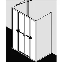 Kermi LID4B145181PK Gleittür Liga D4B 1450x