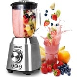 Duronic BL102 Standmixer 1000 W | Mixer | Hochleistungsmixer | Smoothie Maker | Edelstahl | 1,5L Glaskrug