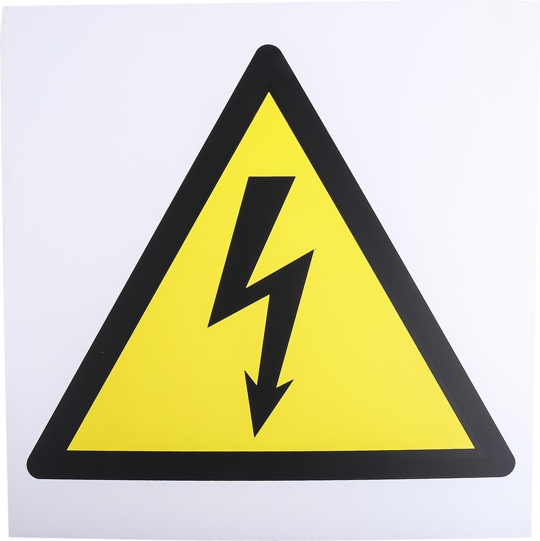 Rs Pro, Sicherheitskennzeichnung, 300x300mm Plastic Electrical Hazard Sign