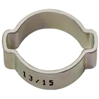 Riegler 2-Ohr-Schl.klemme, Stahl glanzv. (W1), Spannbe. 22-25 mm, 8,5