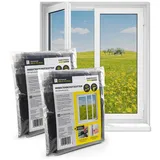 EasyMaxx Insektenschutz Fenster 110 x 130 cm Weiß