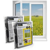 EasyMaxx Insektenschutz Fenster 110 x 130 cm Weiß