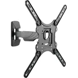 Schwaiger 9406 TV-Wandhalterung 23-75 Zoll Fernseherhalterung Mounting TV-Aufhängung neigbar, schwenkbar max. 35kg max. VESA-Norm 400x400 schwarz inkl. Montagezubehör
