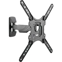 Schwaiger 9406 TV-Wandhalterung 23-75 Zoll Fernseherhalterung Mounting TV-Aufhängung neigbar, schwenkbar max. 35kg max. VESA-Norm 400x400 schwarz inkl. Montagezubehör