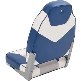vidaXL Bootssitz mit Hoher Rückenlehne 39 x 43 x 58 cm blau