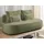 S-Style Kindersofa Vero 210 x 90 x 98 cm Buche/Birke Teilmassiv Olivgrün/beige