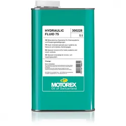 Motorex Hydraulic Fluid 75 Mineralöl 1 Liter - Hochleistungs-Bremsflüssigkeit für Shimano & Magura, -51°C bis 170°C, nicht hygroskopisch