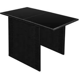 vidaXL Bistro-Set 3-tlg. schwarz 46067