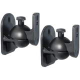 My Wall HB 4 L Lautsprecher-Wandhalterung Neigbar+Schwenkbar Wandabstand (max.): 6 cm Schwarz 1 Paar
