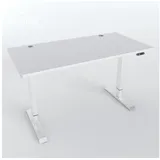 veska Schreibtisch Höhenverstellbar 140 x 70 cm Weiß