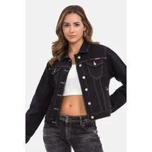 Cipo & Baxx Jeansjacke in BLACK – Gr.: L
