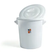 sss Deckel für Kunststofftonne, weiß, 75 Liter,