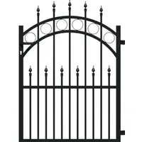 GAH Alberts Alberts® Einzeltor Bordeaux Schwarz matt 1200 mm 960 mm