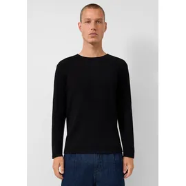 QS Strickpullover mit Struktur Schwarz M