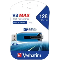 Verbatim USB 3.2 Stick 128GB, V3 MAX, blau-schwarz