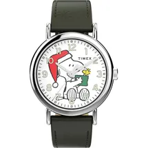 Timex Peanuts Holiday Leder 40 mm TW2Y12400