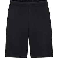 FRUIT OF THE LOOM Homewearhose Unisex-Freizeithose, kurz Uni schwarz