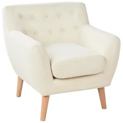 Sessel MOTALA Stoff Hellbeige