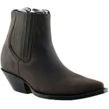Mühlen Unisex Mustang Braun Leder Western Cowboy Tanzende Stiefeletten 44 - 44 EU