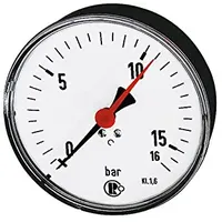 Riegler Standardmano., Stahlblech, G 1/4 hinten zentr., 0-1,0 bar,