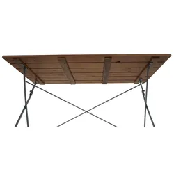 Mendler Biergartentisch Berlin, Klapptisch Gartentisch, Akazie lackiert 120x60x75cm ~ natur