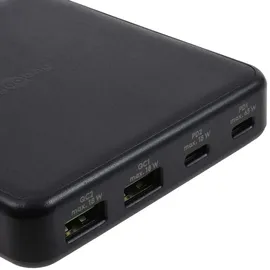 goobay Multiport 4-fach Tischladegerät (65 W) schwarz