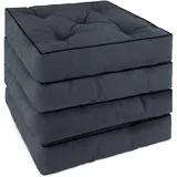 ASPERO Sitzauflage 40 x 40 x 5 cm grau 4 St.