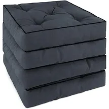 ASPERO Sitzauflage 40 x 40 x 5 cm grau 4 St.
