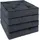 ASPERO Sitzauflage 40 x 40 x 5 cm grau 4 St.