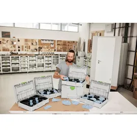 Festool Schleifmittel-Systainer3 SYS-STF D125 GR-Set Granat