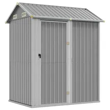 vidaXL Gerätehaus 1,52 x 1,53 m Hellgrau