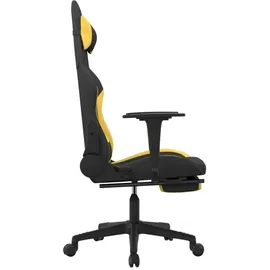 vidaXL Gaming-Stuhl mit Fußstütze Schwarz und Gelb Universal