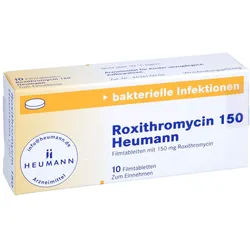 Roxithromycin 150 Heumann Filmtabletten 10 St