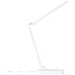 BRILLIANT Lampe Tori LED Tischleuchte weiß   1x 5W LED integriert SMD, 320lm, 5000K   Mit Touchdimmer stufenlos dimmbar   An zwei Gelenken in Höhe und Neigung einstellbar