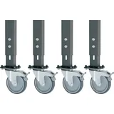 Rau Rollensatz 4 Lenkrollen m.Festst.D.125mm f.Werktische H.760-1080mm RAU