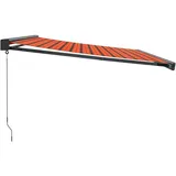 vidaXL Markise Einziehbar 4 x 3 m orange/braun