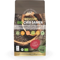 Golden Peanut Bio Chia Samen 1 kg - Salvia hispanica, kontrolliert biologischer Anbau, naturbelassen, glutenfrei