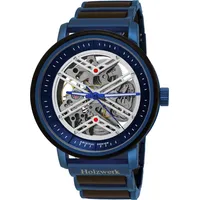 Holzwerk COLDITZ Herren Edelstahl & Holz Automatik Handaufzug Uhr,