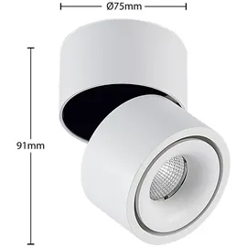 ARCCHIO Rotari 1-flg. rund weiß Aluminium