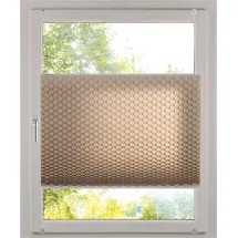 K-HOME Plissee 3D-Effekt 130 x 130 cm schwarz