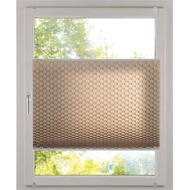 K-HOME Plissee 3D-Effekt 130 x 130 cm schwarz