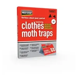 Pest-Stop Clothes Moth Traps Kleidermottenfalle Pheromonfalle PSCMT , 1 Packung = 2 Fallen