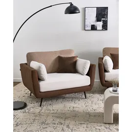 Beliani Sessel BOLGA Stoff 78 x 71 x 70 cm Braun