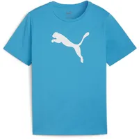 Puma teamRISE Logo Baumwolltrikot Jungen 02 speed blue/white 176