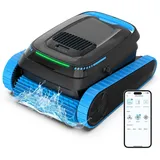 AIRROBO CP40 Poolroboter Kabellos,Automatischer Schwimmbad-Reinigungsroboter für in Boden/Wand/Wasserlinie,Poolsauger mit APP
